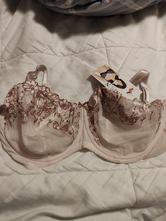 Joyspun Other - Floral Embroidered Underwire Bra in Blush with Rose Accents